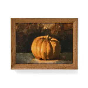 Pumpkin Framed Canvas Art