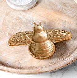 Gold Bee Dish