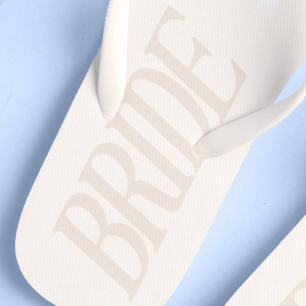 Bride Flip Flops