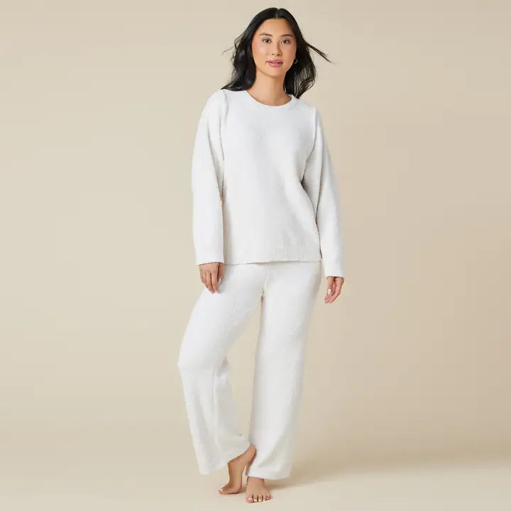 Marshmallow Crew Neck Lounge Top