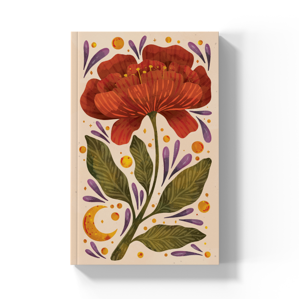 Burgundy Bloom Journal