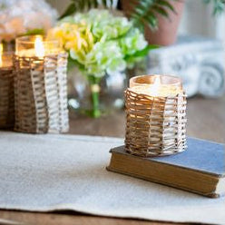 Wicker LED Candles