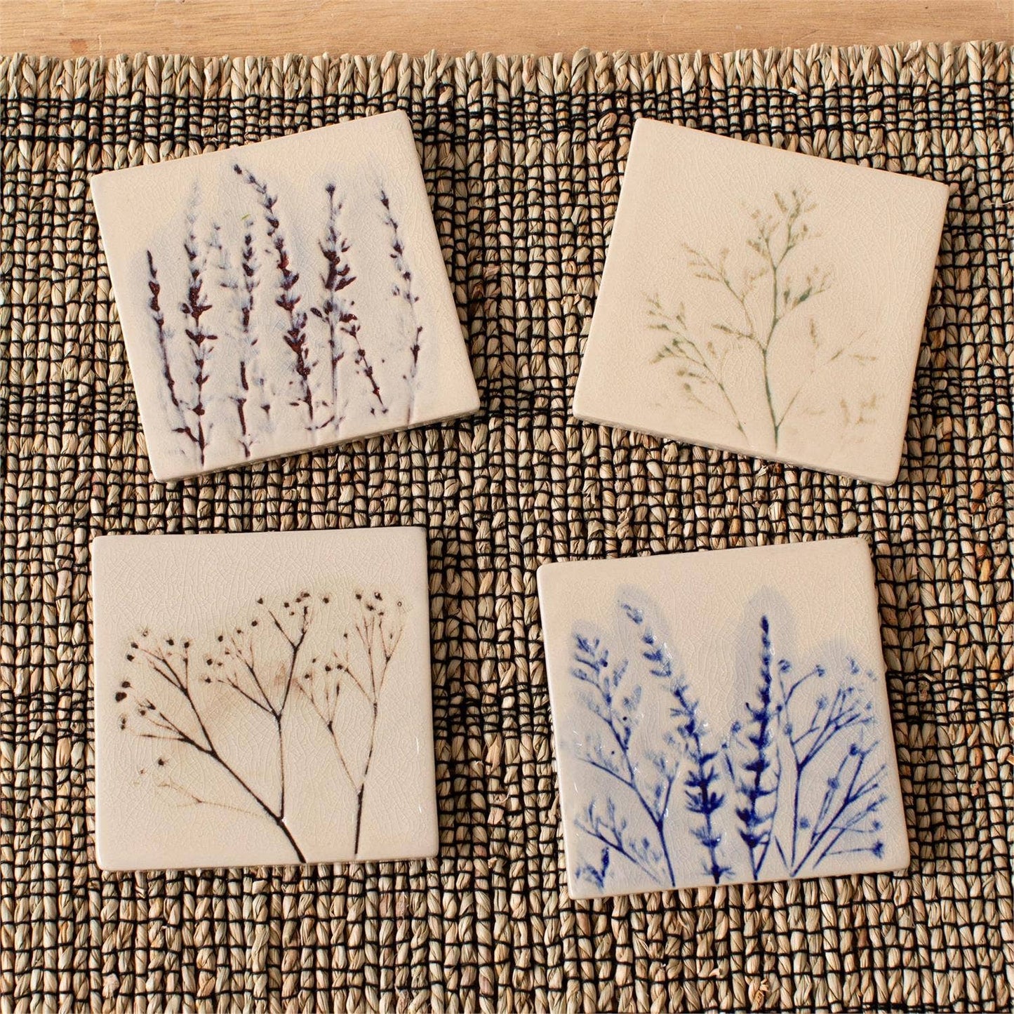 Pressed Wildflower Coasters