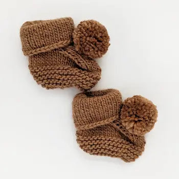 Garter Stitch Baby Booties