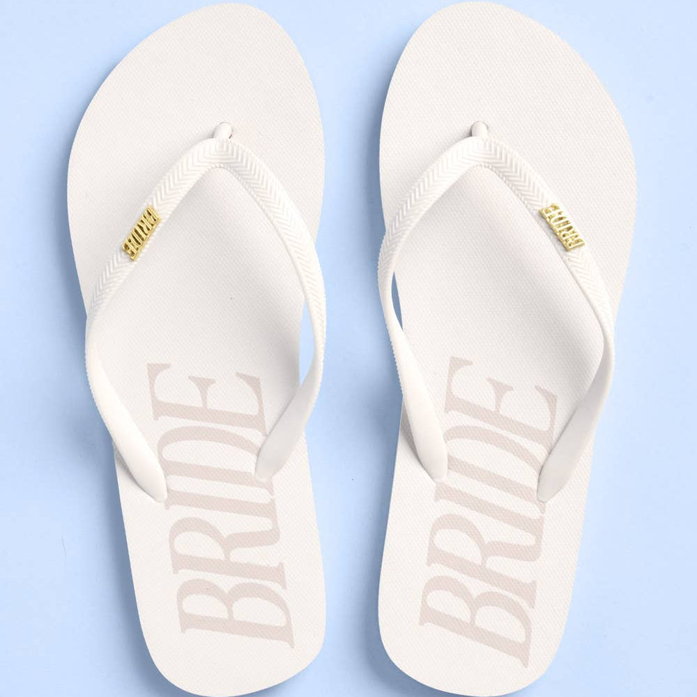 Bride Flip Flops