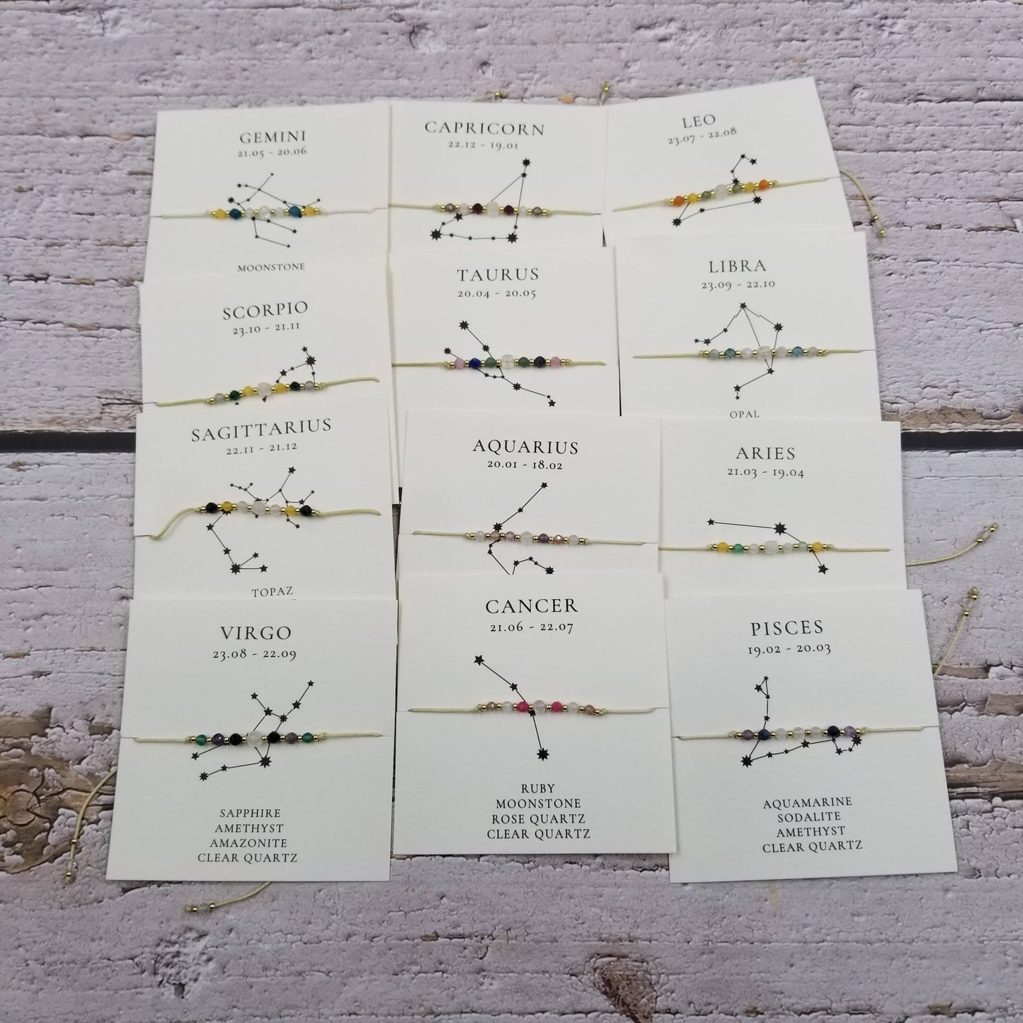 Constellation Natural Stone Bracelets