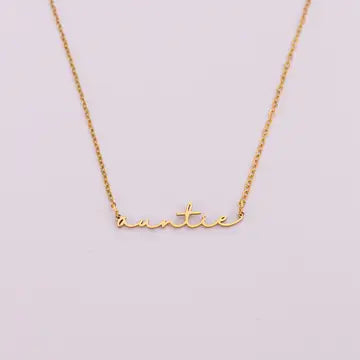 Cursive Familial Necklaces