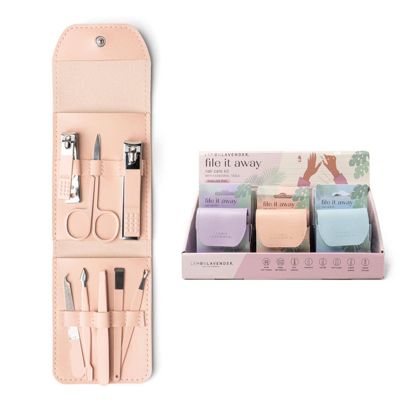 Pastel Nail Care Kit