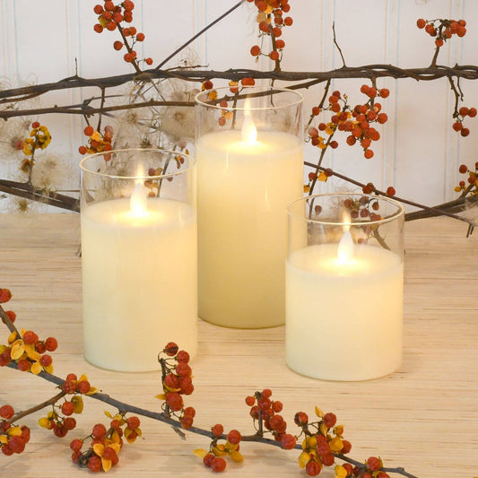 Glass Hurricane Candles