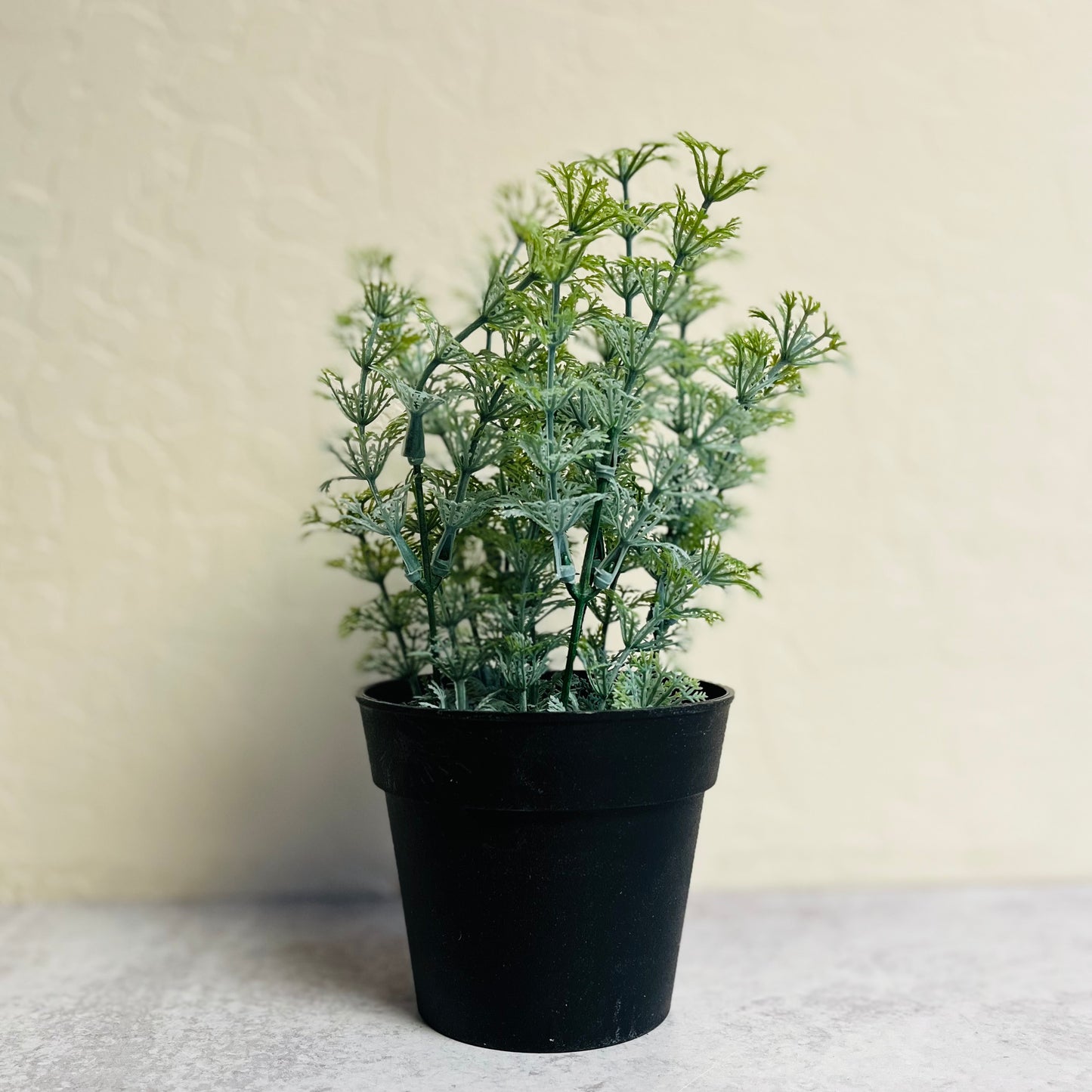 Faux Herbs in Plastic Pots