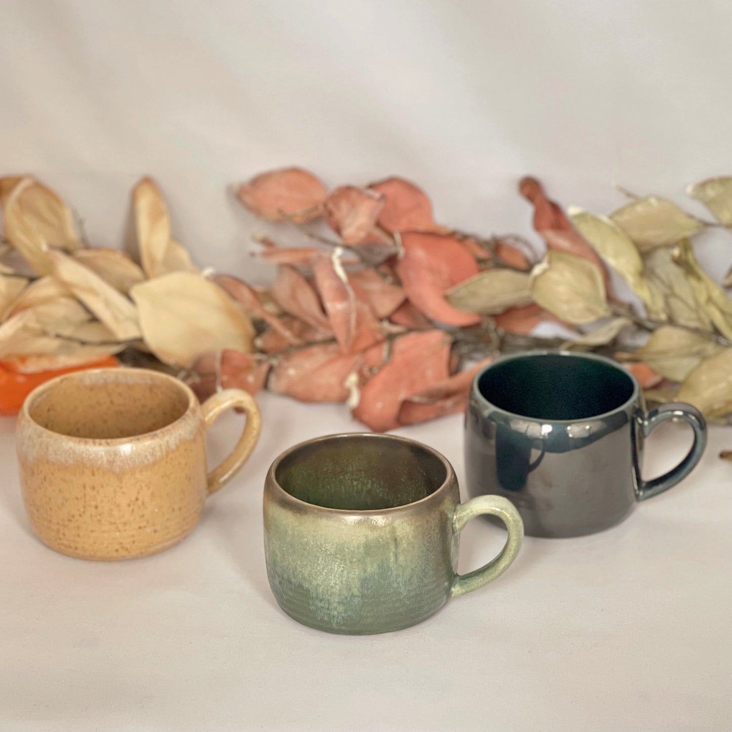 Glazed Stoneware Mugs
