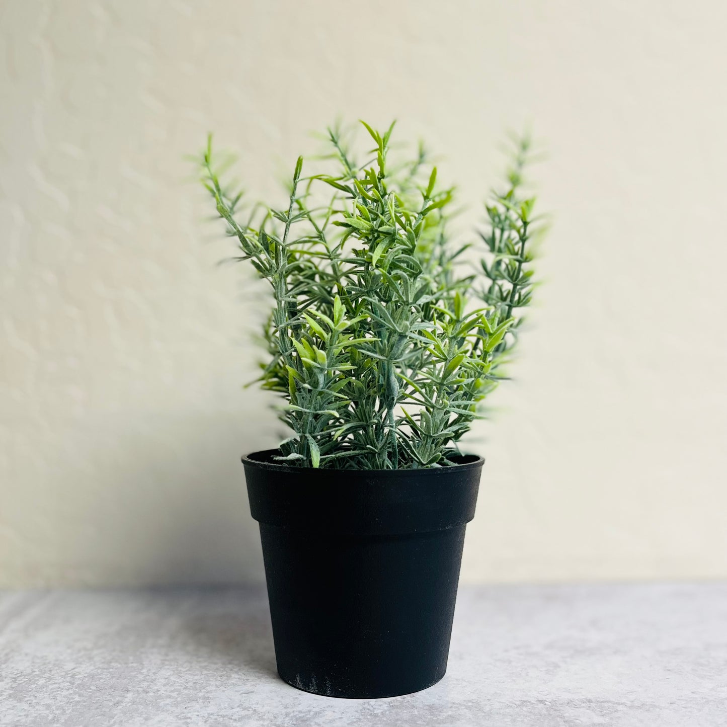 Faux Herbs in Plastic Pots