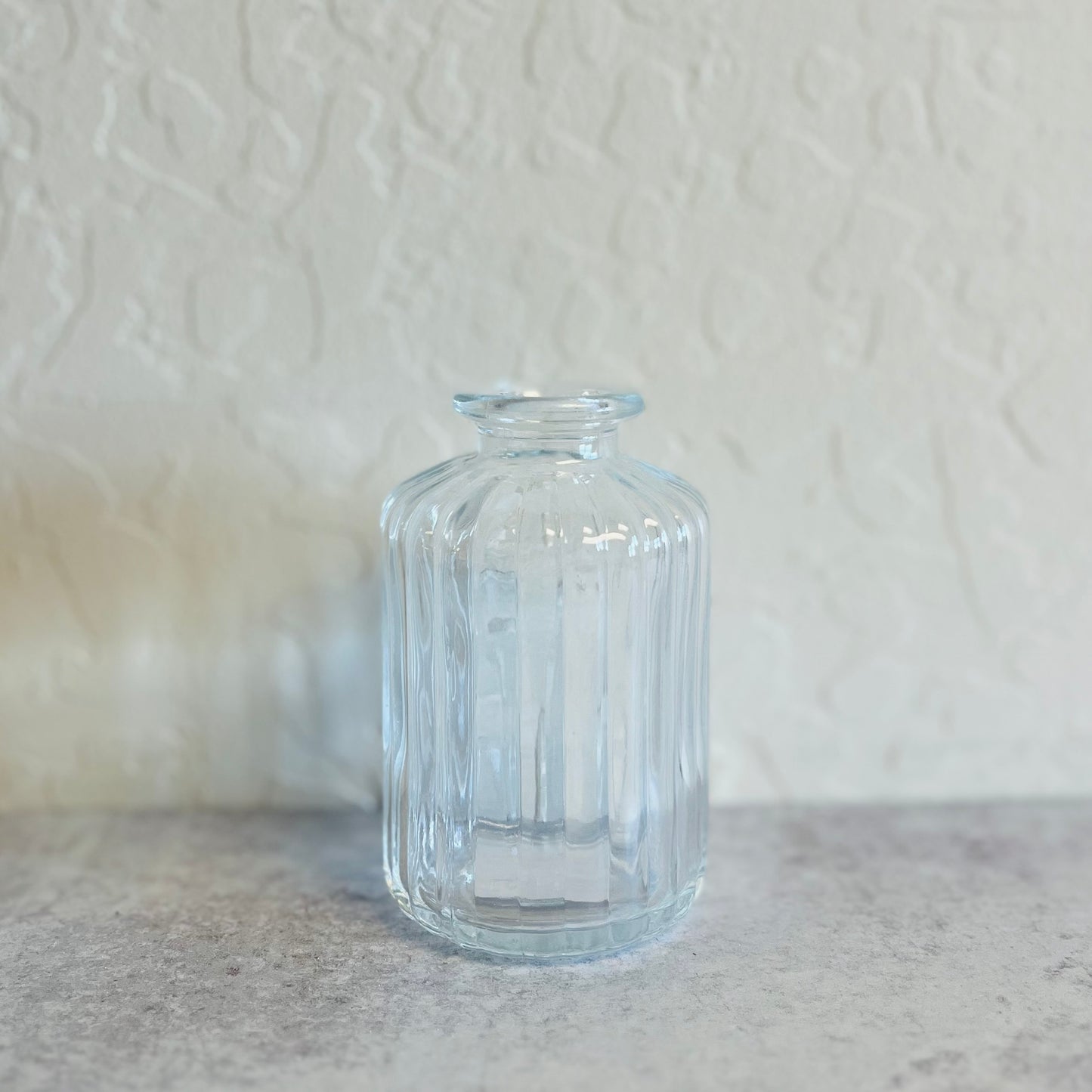 4" Clear Glass Bottle Vases