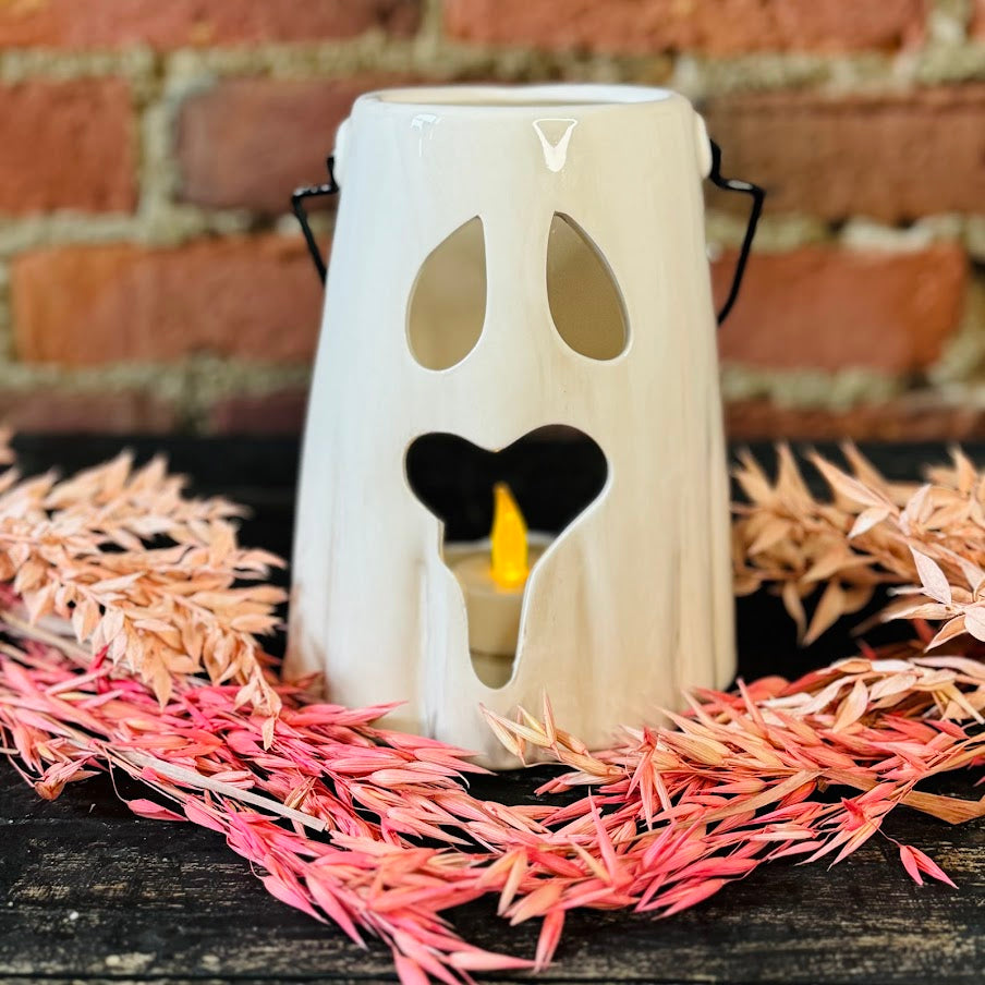 Ceramic Ghost Lanterns