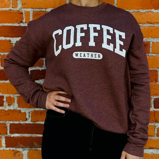 Coffee Weather Graphic Sweatshirt