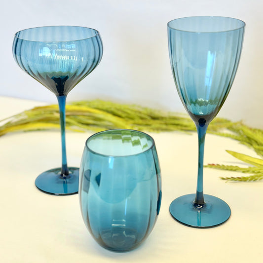 Blue Azure Madeleine Glassware Collection
