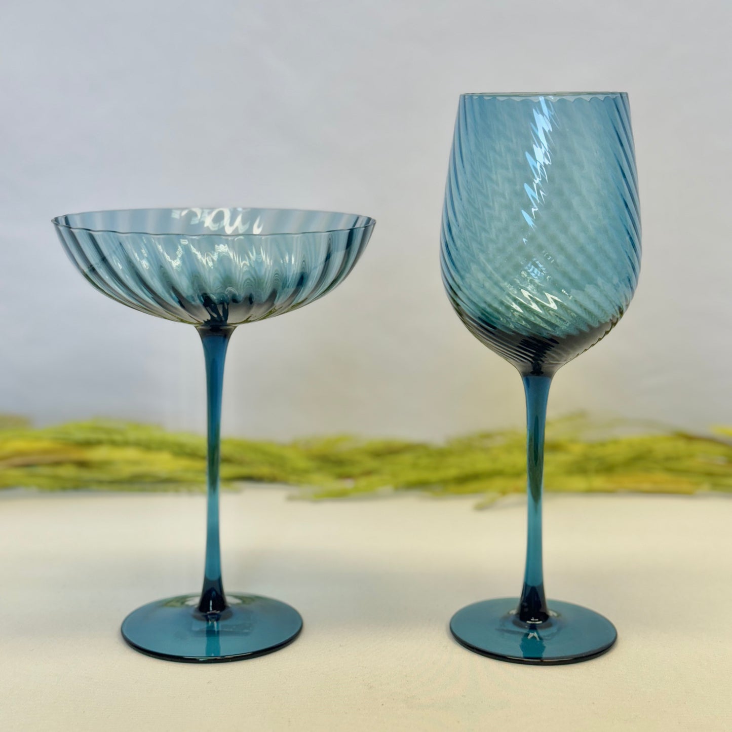 Savoy Optic Swirl Glassware