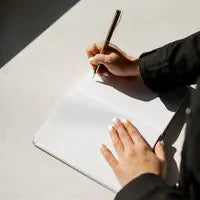 Strong, Beautiful, Brave, Courageous Fabric Journal