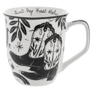 Black + White Boho Mugs