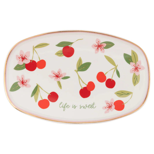 Life is Sweet Oval Trinket Tray