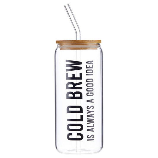 Cold Brew Glass Tumbler