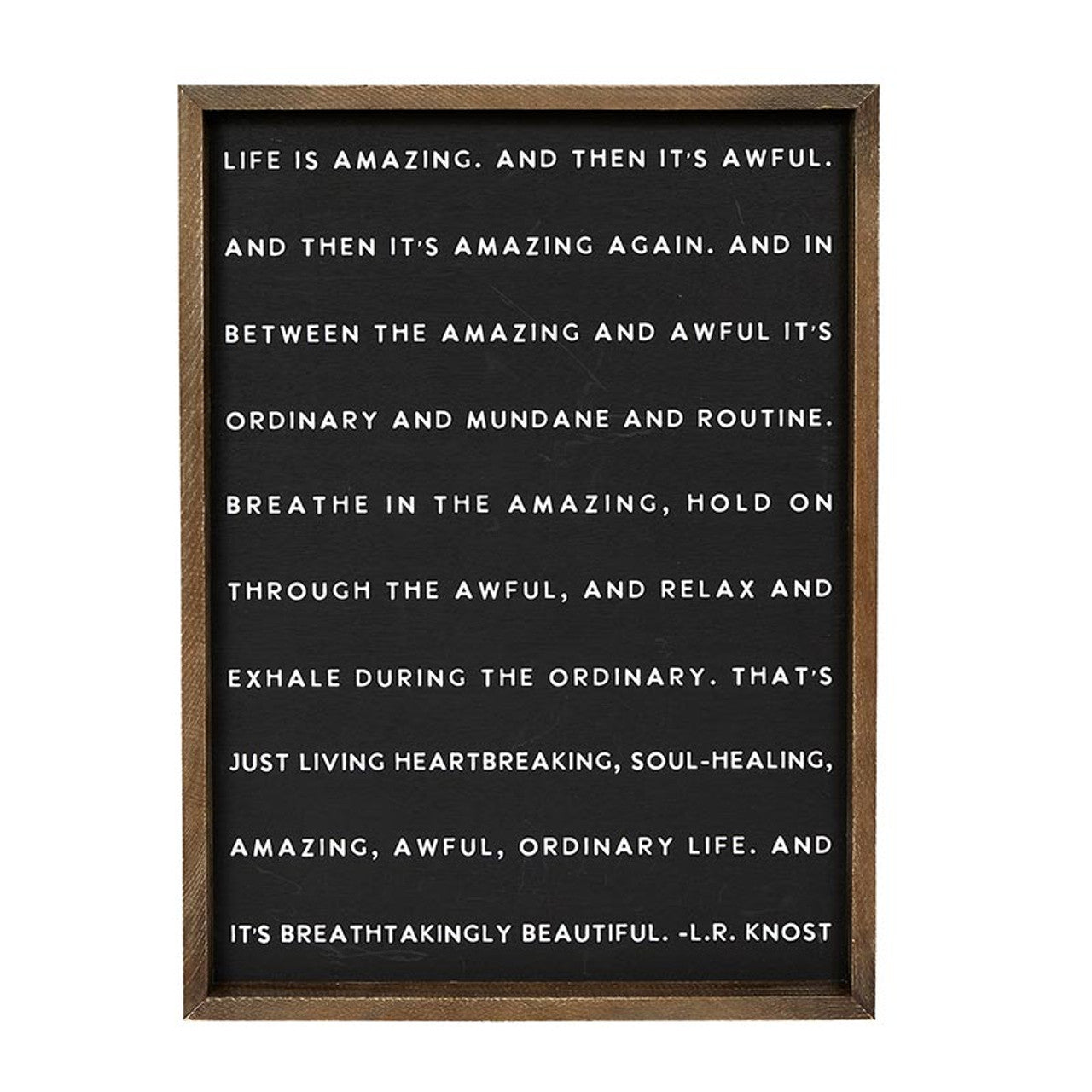 Life is Amazing Wood Sign