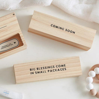Coming Soon Pregnancy Test Announcement Box