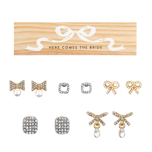 Bride Boxed Earring Set