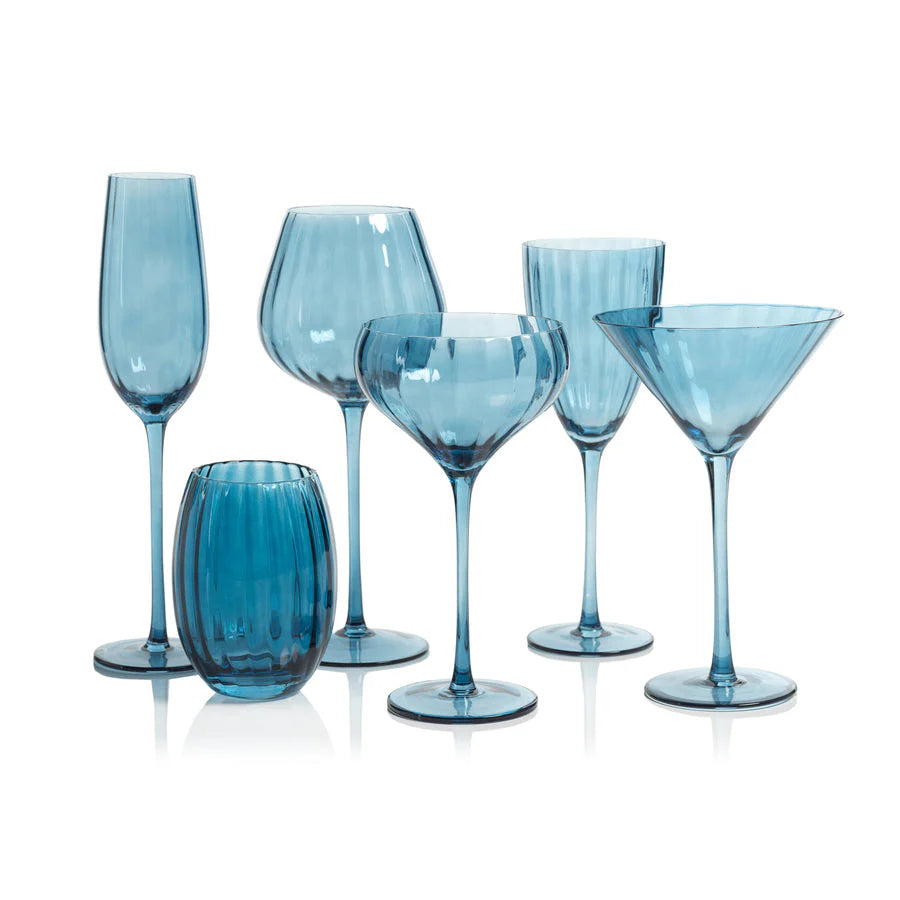 Blue Azure Madeleine Glassware Collection