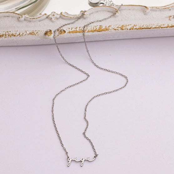 Cursive Familial Necklaces