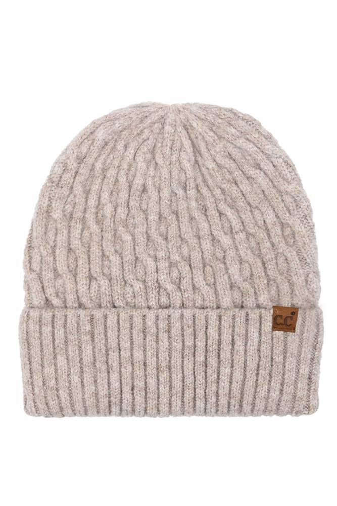 Chain Link Cable Cuff Beanies
