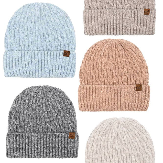 Chain Link Cable Cuff Beanies