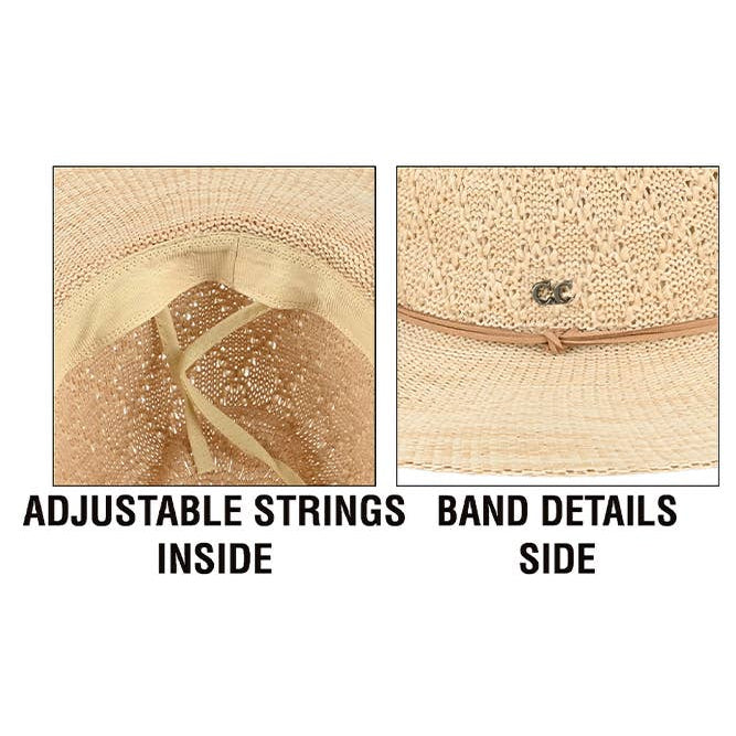 Packable Pattern Panama Hat