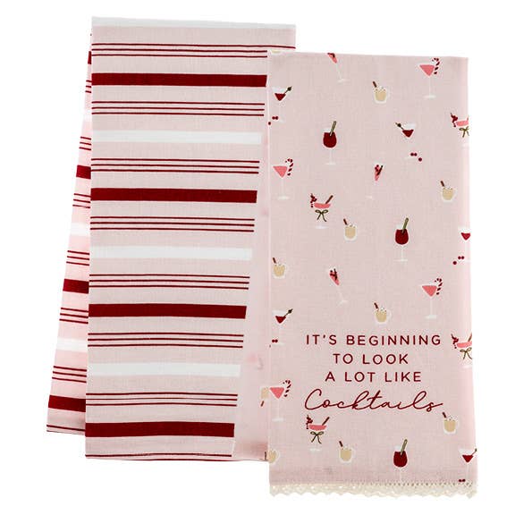 Flour Sack Tea Towels w/ Charm