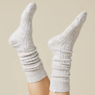 Slouchy Marshmallow Socks w/ Grippers