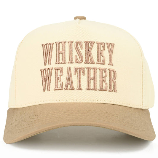 Whiskey Weather Embroidered Trucker Hat