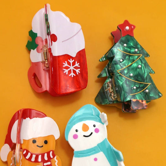 Christmas Themed Claw Clips