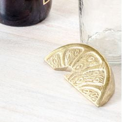 Gold Lime Wedge Bottle Opener