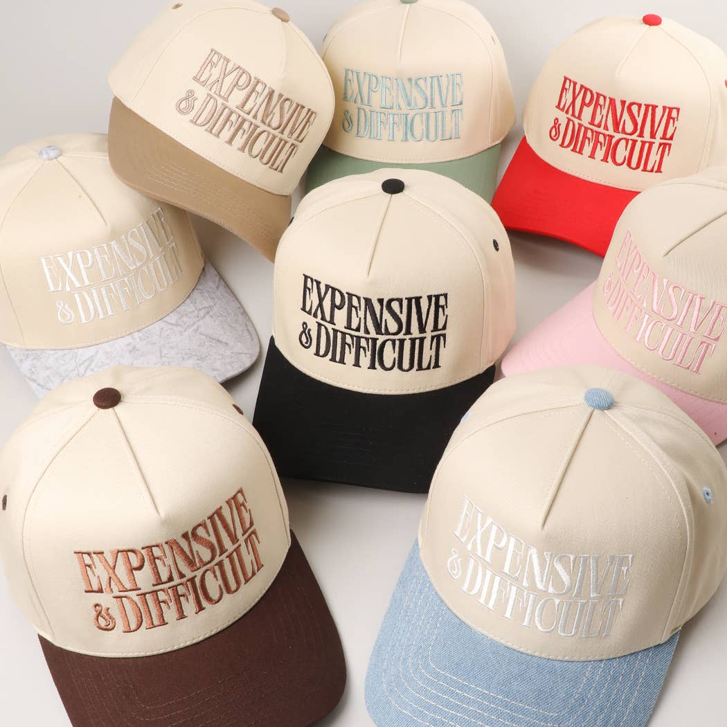 Expensive & Difficult Embroidered Trucker Hat