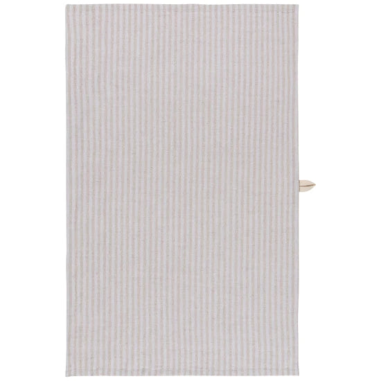 Gray Striped Linen & Cotton Dish Towel