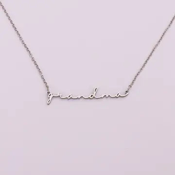 Cursive Familial Necklaces