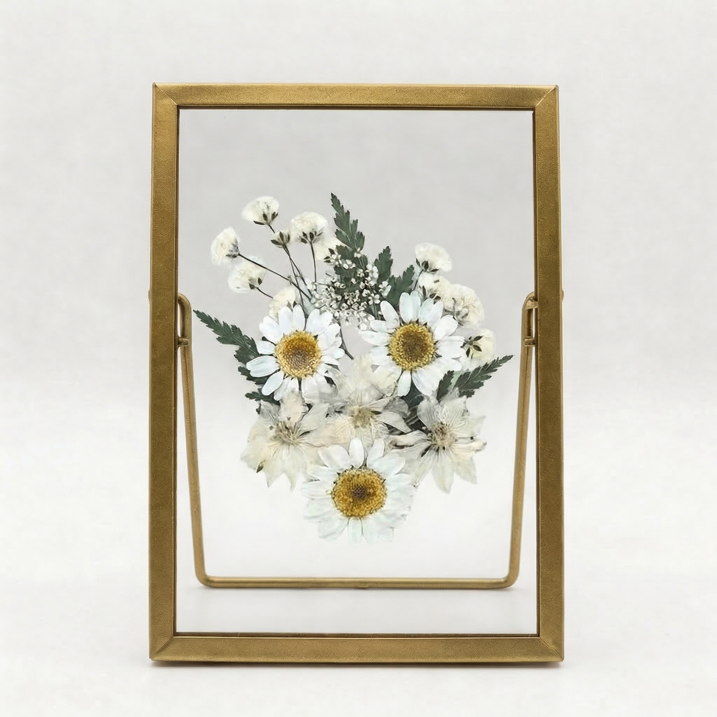 Real Pressed Flower Frame - Gold
