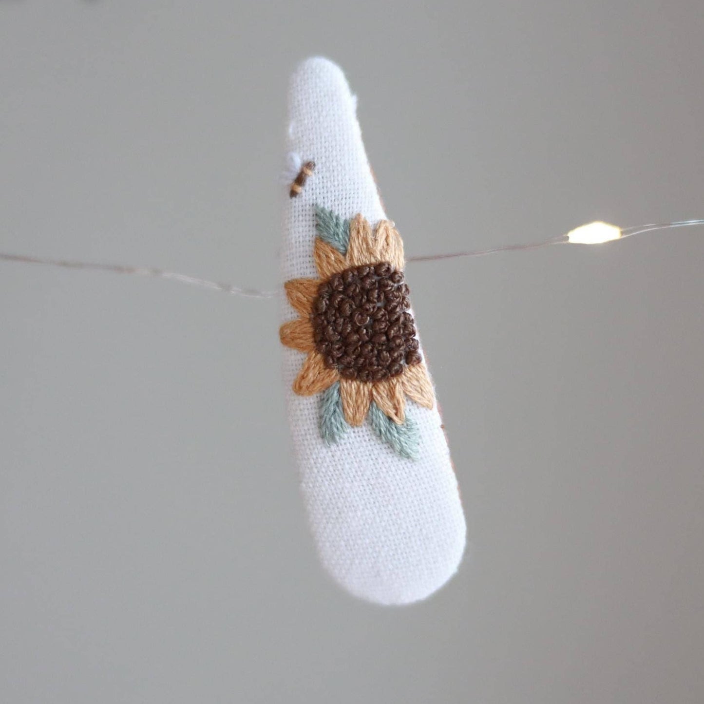 Floral Harvest Blooms Embroidered Hair Clip
