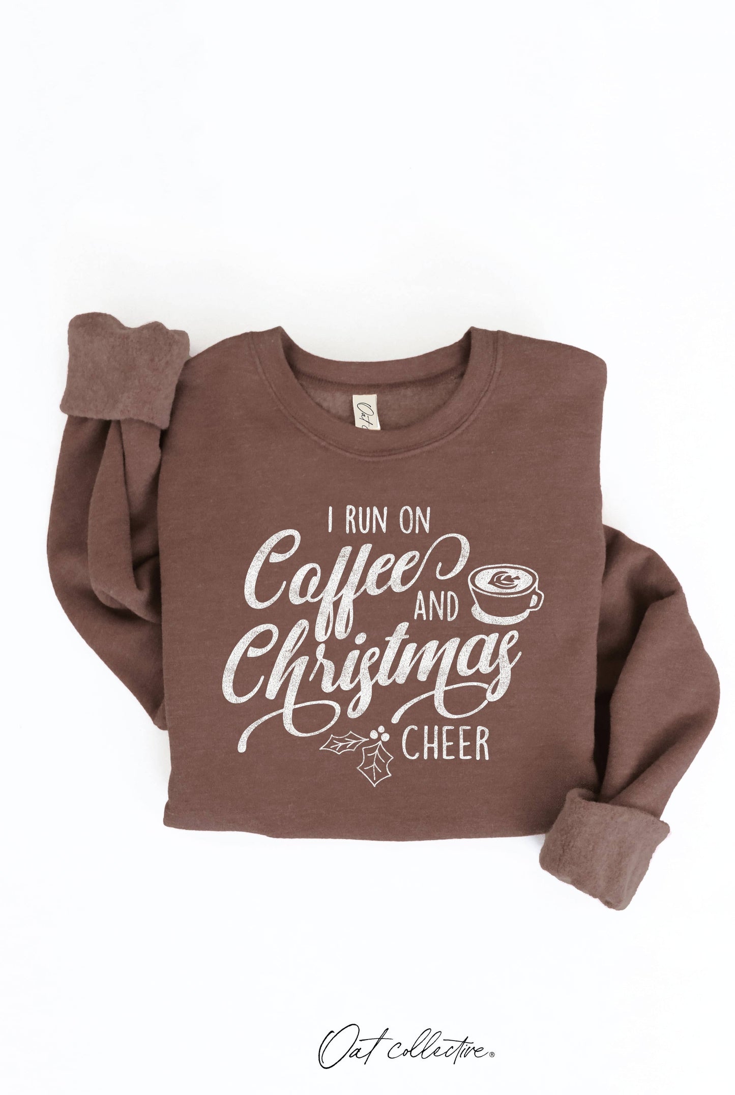 Run on Coffee & Christmas Cheer Sweatshirt