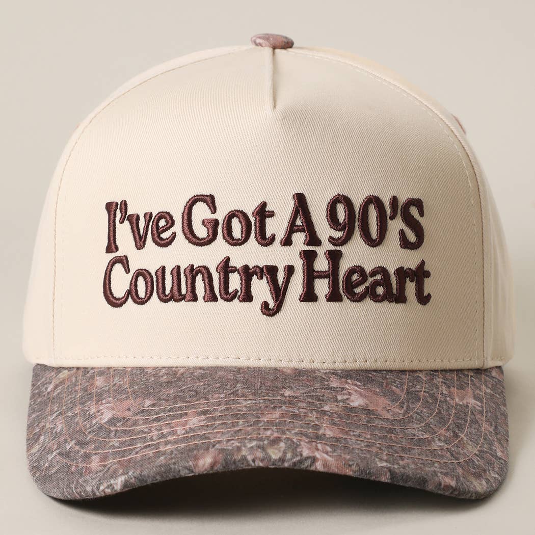 I've Got A 90's Country Heart Embroidered Trucker Hat