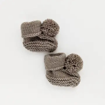 Garter Stitch Baby Booties