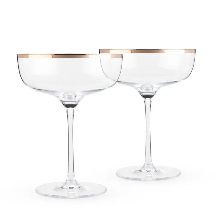 Copper Rim Crystal Coupes