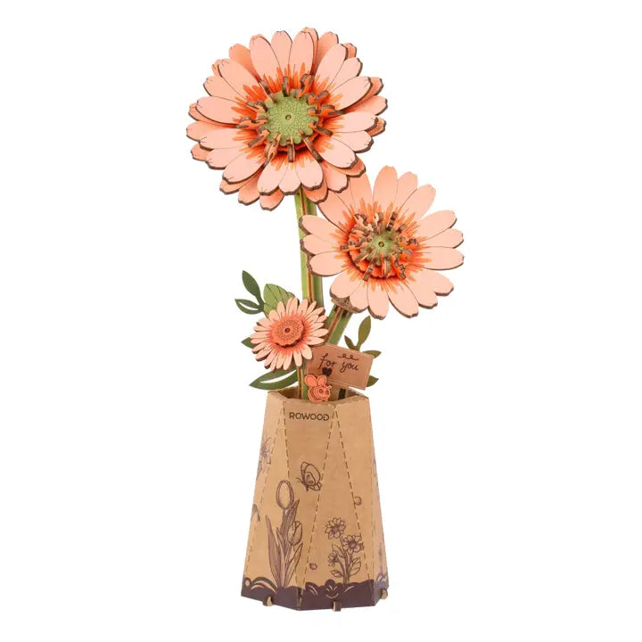 3D Wooden Flower Puzzles
