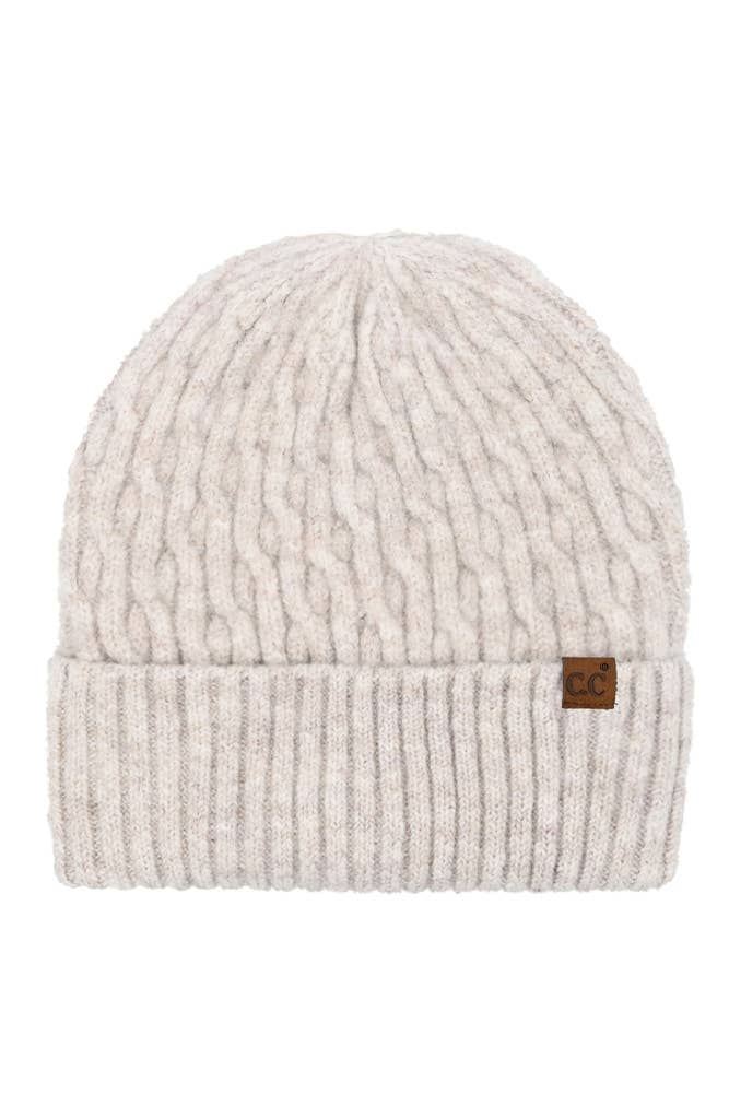 Chain Link Cable Cuff Beanies