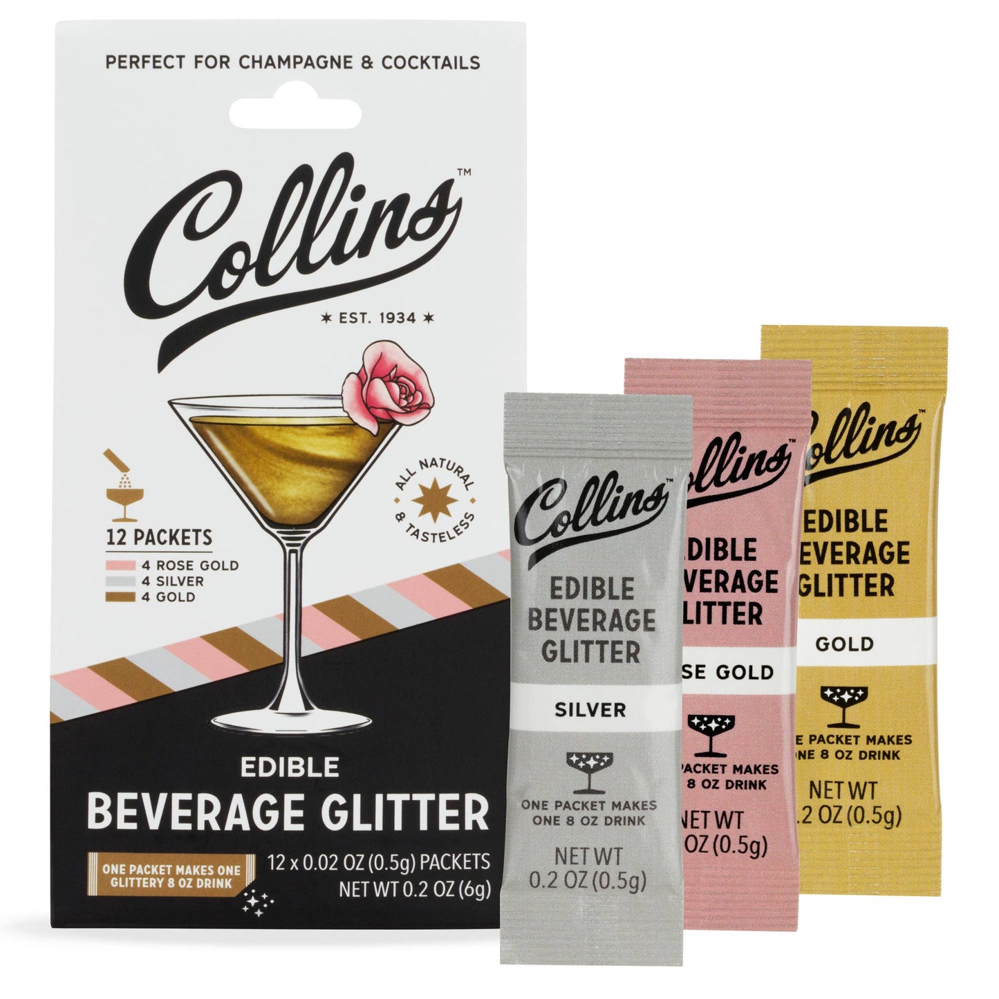 Cocktail Edible Glitter - Champagne Variety